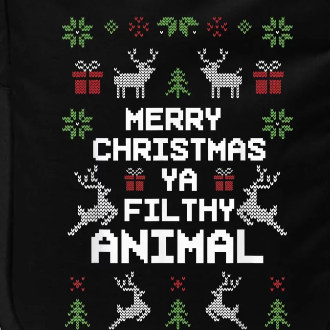 Merry Christmas Animal Filthy Ya Impact Tech Backpack