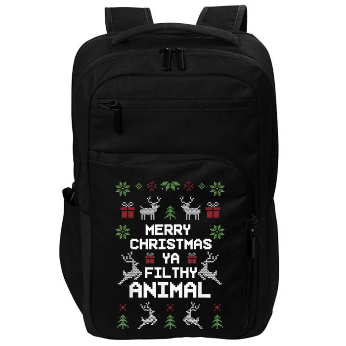 Merry Christmas Animal Filthy Ya Impact Tech Backpack