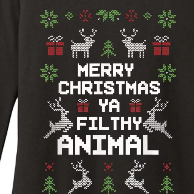 Merry Christmas Animal Filthy Ya Womens CVC Long Sleeve Shirt