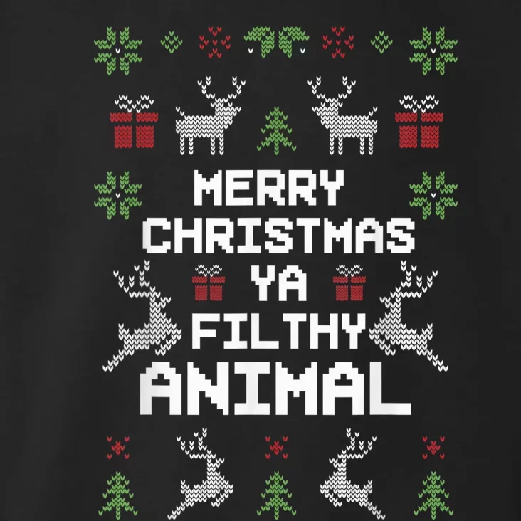 Merry Christmas Animal Filthy Ya Toddler Hoodie