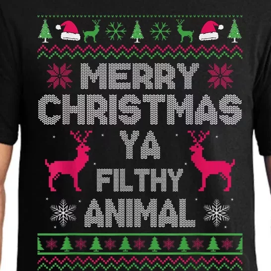 Merry Christmas Animal Filthy Ya Pajama Set