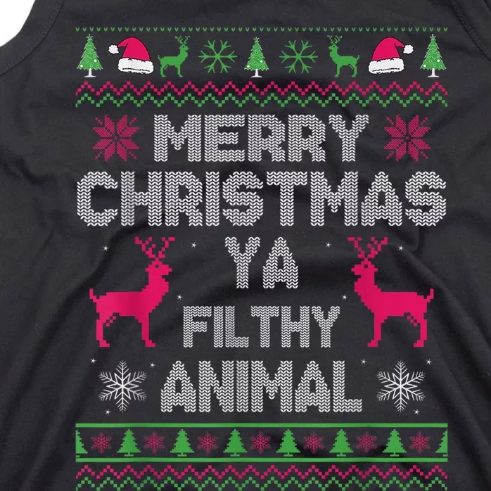 Merry Christmas Animal Filthy Ya Tank Top