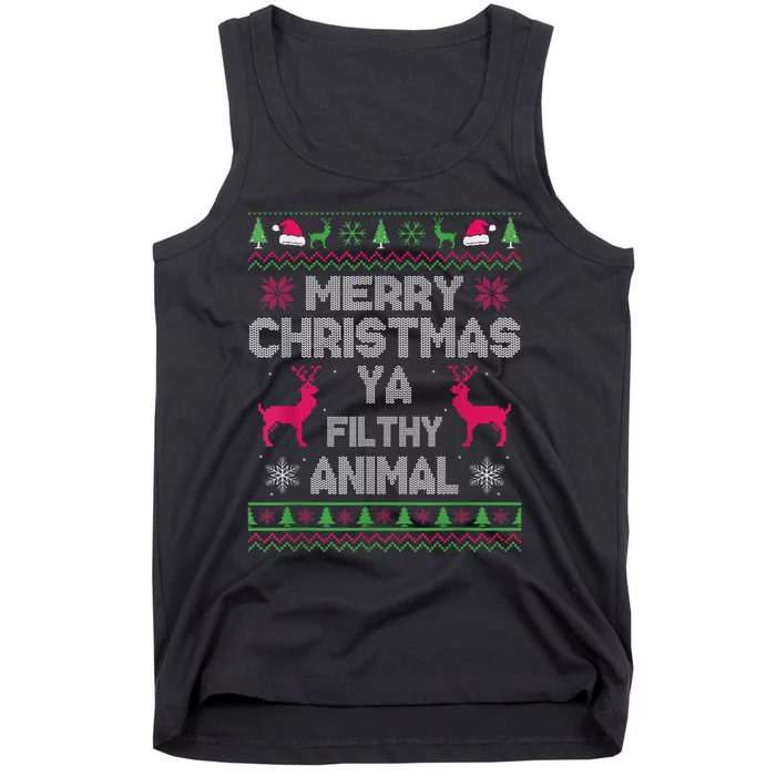 Merry Christmas Animal Filthy Ya Tank Top