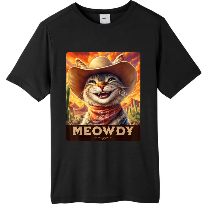 Meowdy Cowboy: A Furry Friend In The Wild West Cat ChromaSoft Performance T-Shirt