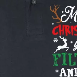 Merry Christmas Animal Filthy Ya Xmas Pajama Softstyle Adult Sport Polo