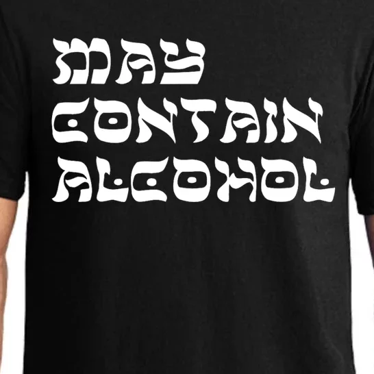 May Contain Alcohol Funny Warning Happy Purim Costume Party Pajama Set