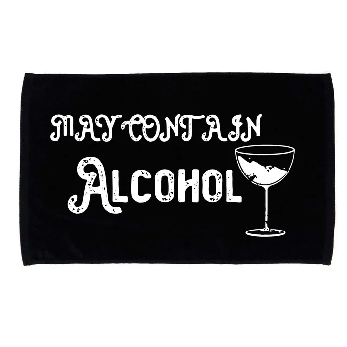 May Contain Alcohol Microfiber Hand Towel