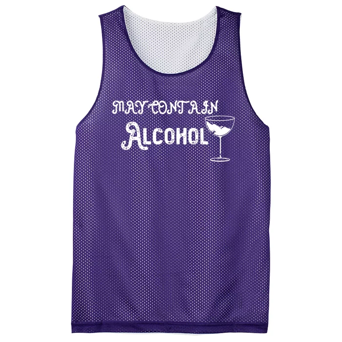 May Contain Alcohol Mesh Reversible Basketball Jersey Tank