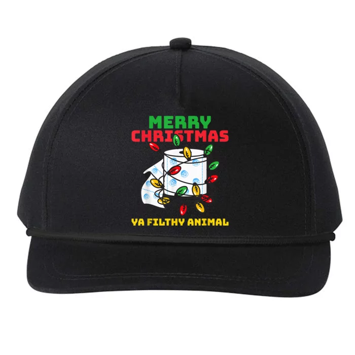 Merry Christmas Animal Filthy Ya Toilet Paper Funny Snapback Five-Panel Rope Hat