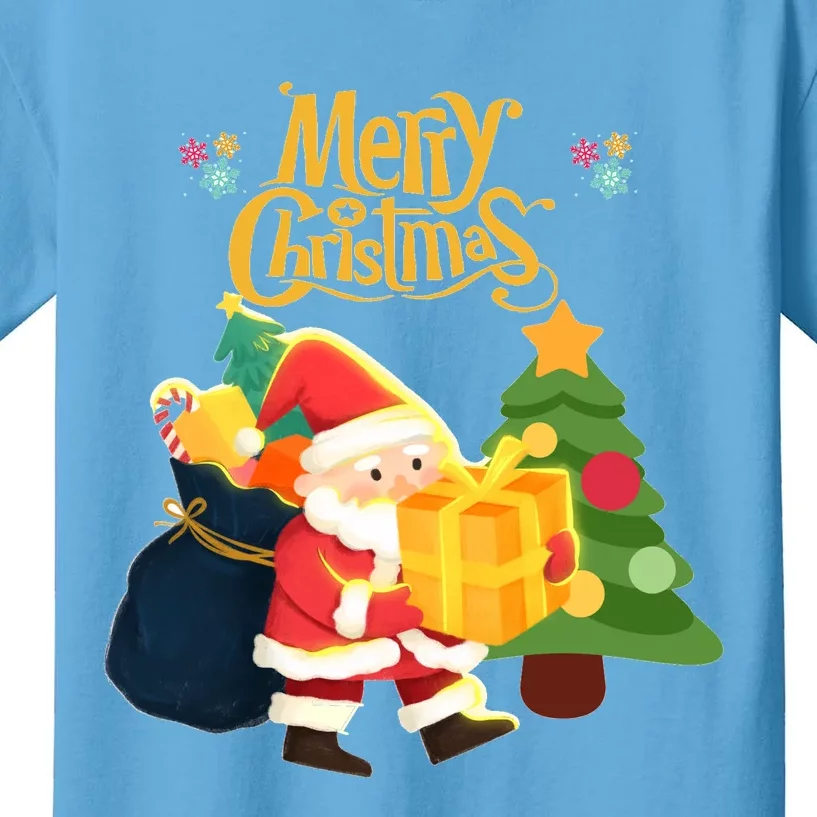 Merry Christmas And Santa Claus Kids T-Shirt