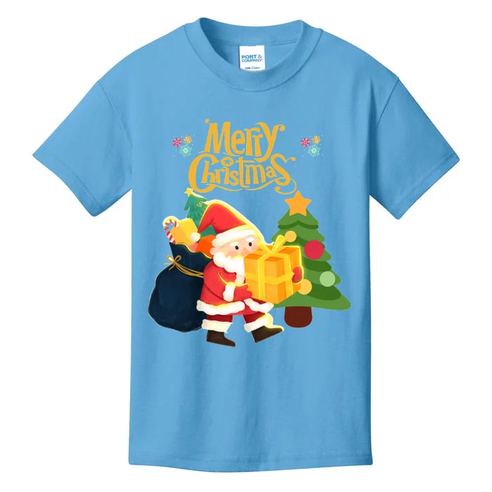 Merry Christmas And Santa Claus Kids T-Shirt