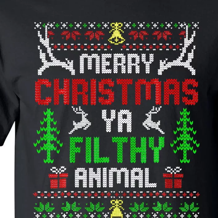 Merry Christmas Animal Filthy Ya Tall T-Shirt