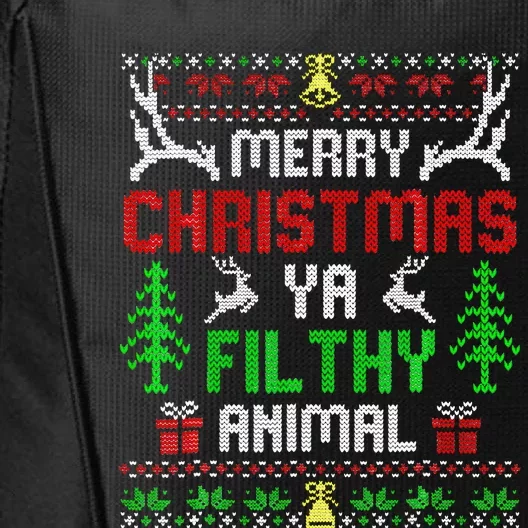 Merry Christmas Animal Filthy Ya City Backpack