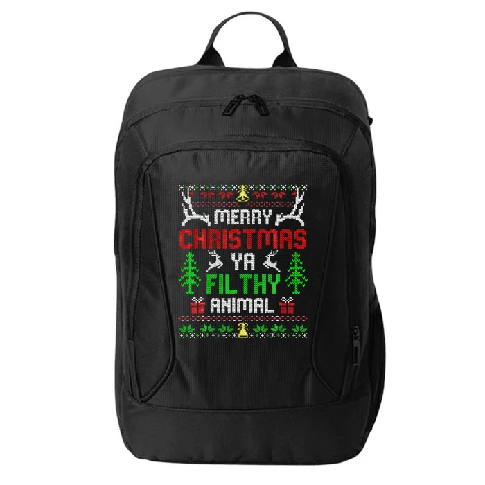 Merry Christmas Animal Filthy Ya City Backpack