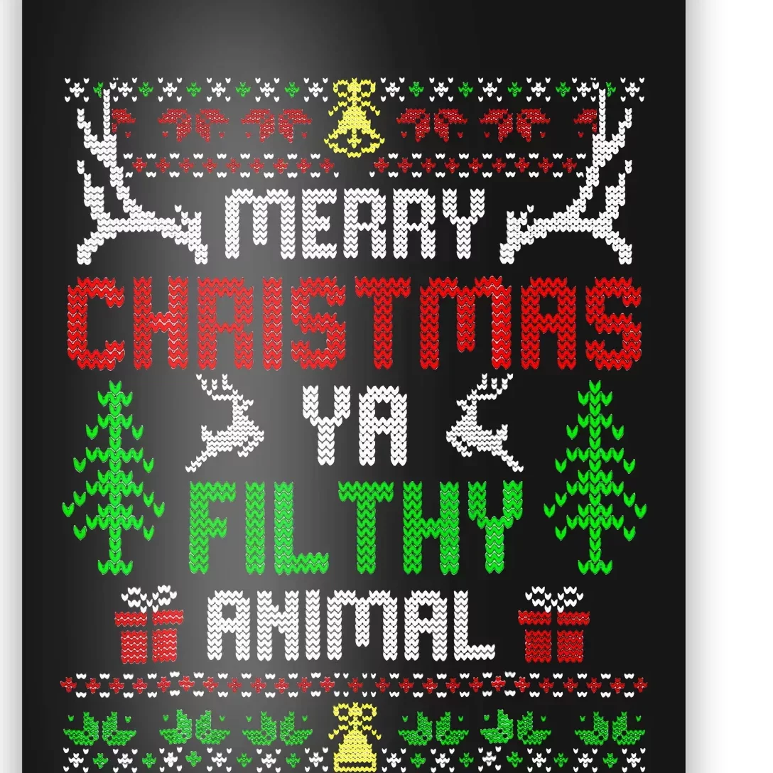 Merry Christmas Animal Filthy Ya Poster