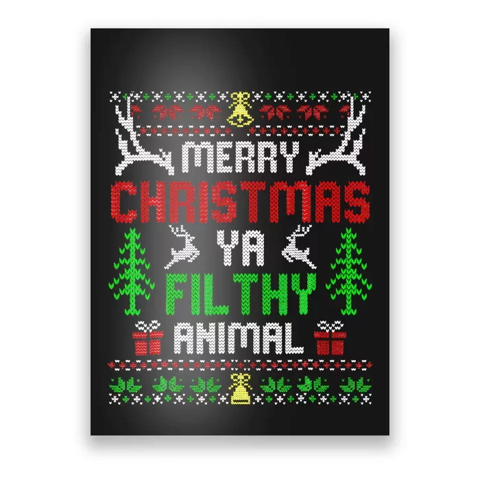 Merry Christmas Animal Filthy Ya Poster