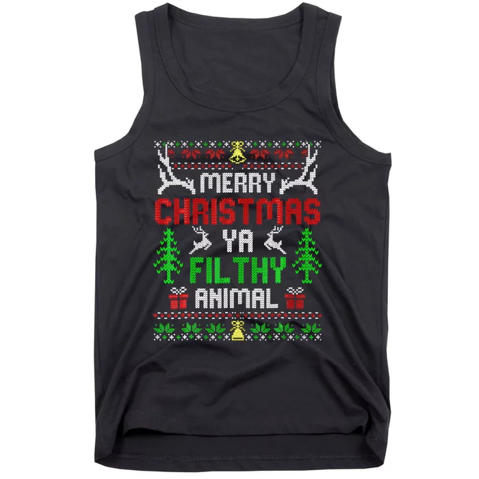 Merry Christmas Animal Filthy Ya Tank Top