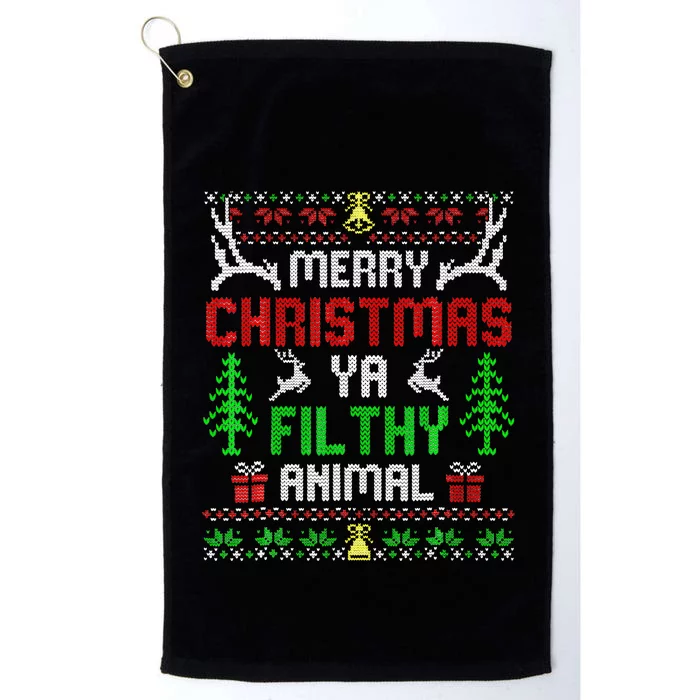 Merry Christmas Animal Filthy Ya Platinum Collection Golf Towel