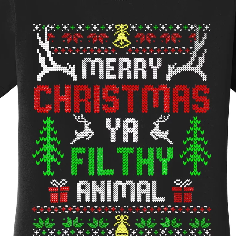 Merry Christmas Animal Filthy Ya Women's T-Shirt