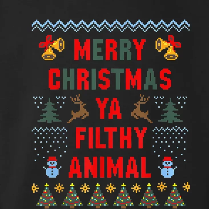 Merry Christmas Animal Filthy Ya For Wo  Kid Toddler Hoodie