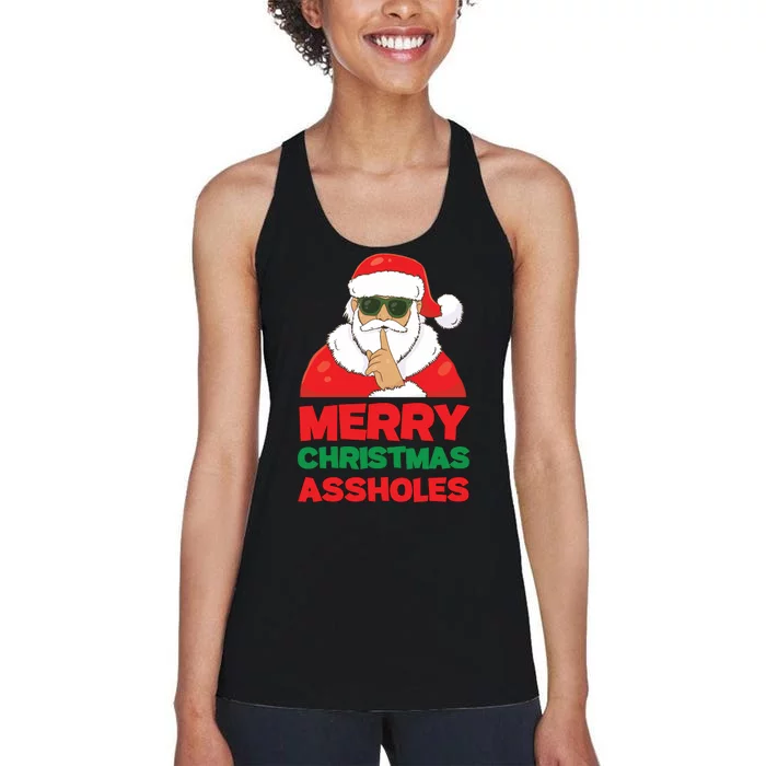 Merry Christmas Assholes Women's Racerback Tank