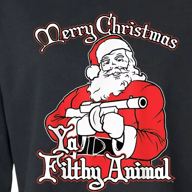 Merry Christmas Animal Filthy Ya Ugly Sweater Style Matching Cropped Pullover Crew