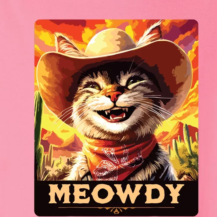 Meowdy Cowboy A Furry Friend In The Wild West Cat Toddler Long Sleeve Shirt