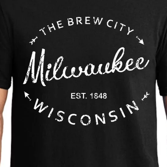 Milwaukee City Brew City 1848 Wisconsin Souvenir Pajama Set