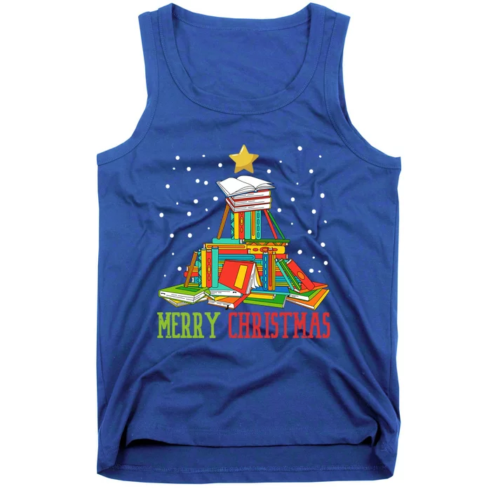 Merry Christmas Books Chistmas Season Cool Gift Tank Top