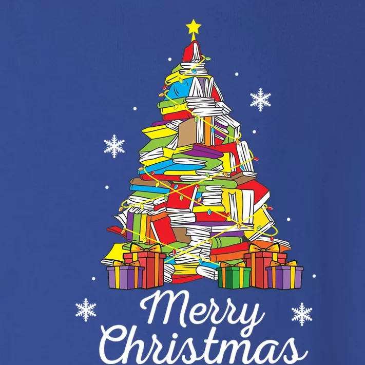 Merry Christmas Books Christmas Tree Reading Librarian Gift Toddler Long Sleeve Shirt