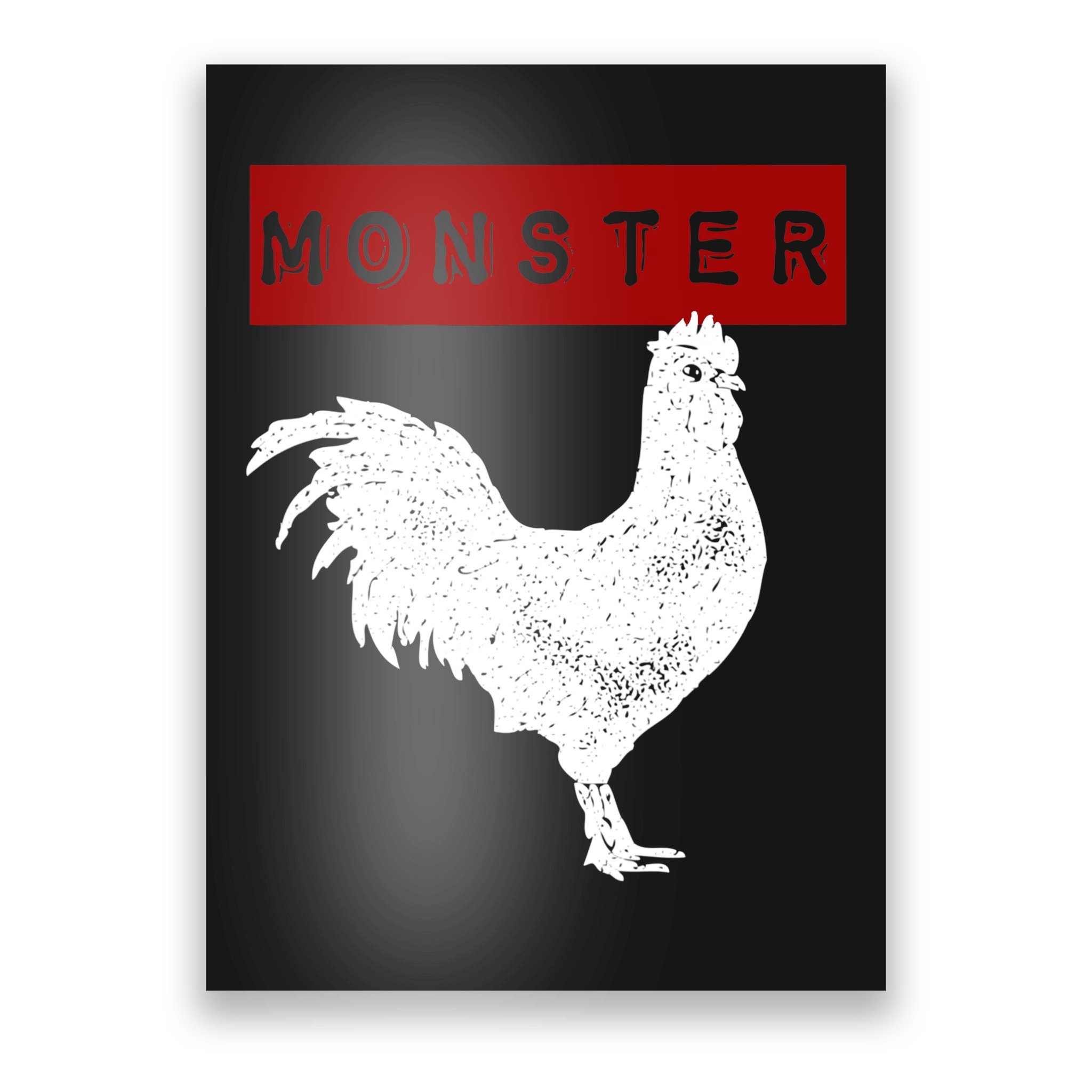 Monster Cock Big Dick Energy Funny Chicken Gift Poster | TeeShirtPalace