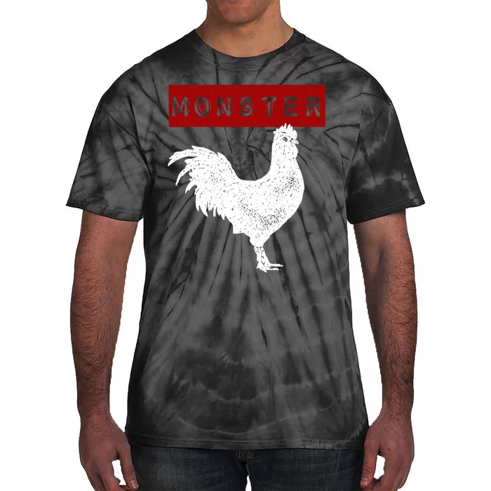 Monster Cock Big Dick Energy Funny Chicken Gift Tie-Dye T-Shirt