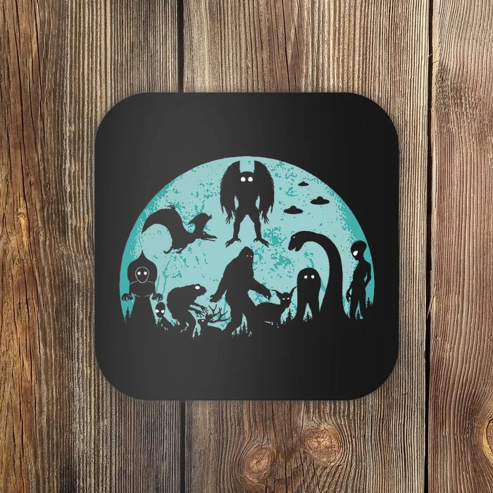 Mythical Creatures Bigfoot Loch Ness Monster Mothman Cryptid Coaster