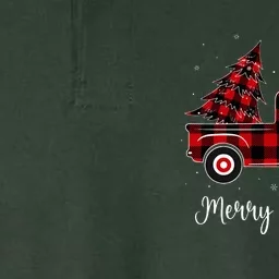 Merry Christmas Buffalo Red Plaid Truck Tree Softstyle Adult Sport Polo