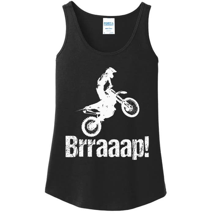 Merry Christmas Brraaap Funny Dirt Bike Motocross Xmas Gifts Ladies Essential Tank