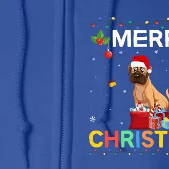 Merry Christmas Boxer Dog Lovers Group Xmas Holiday Party Cool Gift Full Zip Hoodie