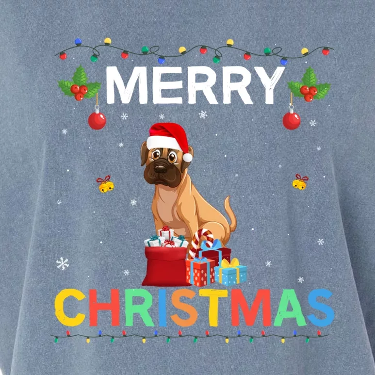 Merry Christmas Boxer Dog Lovers Group Xmas Holiday Party Cool Gift Garment-Dyed Women's Muscle Tee