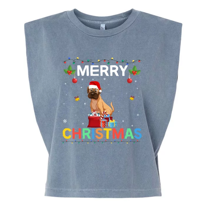 Merry Christmas Boxer Dog Lovers Group Xmas Holiday Party Cool Gift Garment-Dyed Women's Muscle Tee