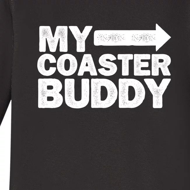 My Coaster Buddy Set 12 Pointing Right Roller Coaster Baby Long Sleeve Bodysuit