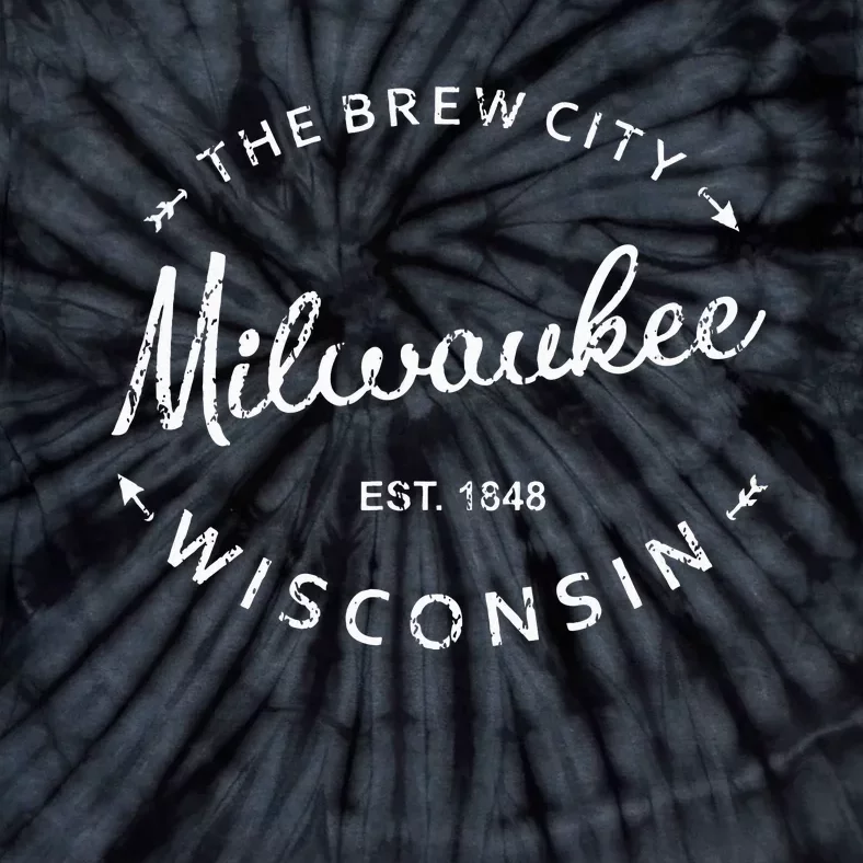 Milwaukee City Brew City 1848 Wisconsin Souvenir Tie-Dye T-Shirt