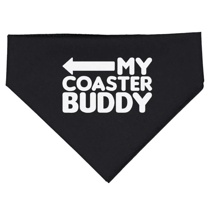 My Coaster Buddy Set 22 Pointing Left Roller Coaster USA-Made Doggie Bandana