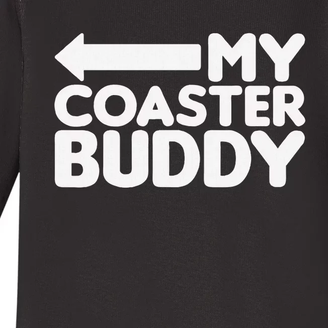 My Coaster Buddy Set 22 Pointing Left Roller Coaster Baby Long Sleeve Bodysuit