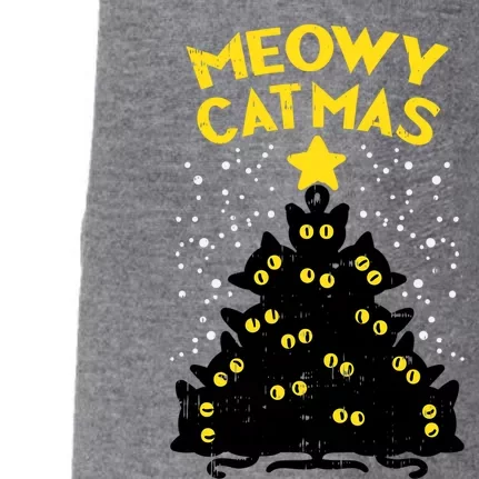 Meowy Catmas Black Cats Tree Funny Cat Owner Christmas Gift Doggie 3-End Fleece Hoodie