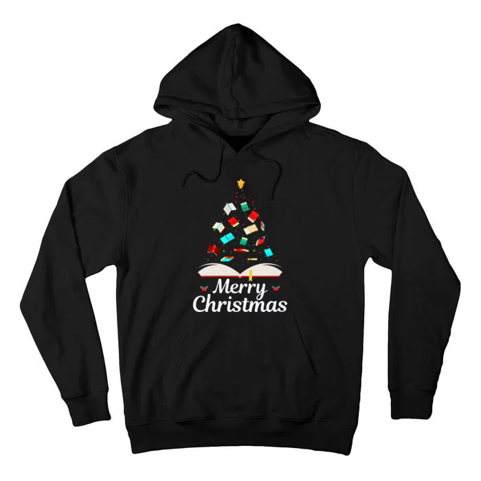 Merry Christmas Book For The Family Vneck Tall Hoodie