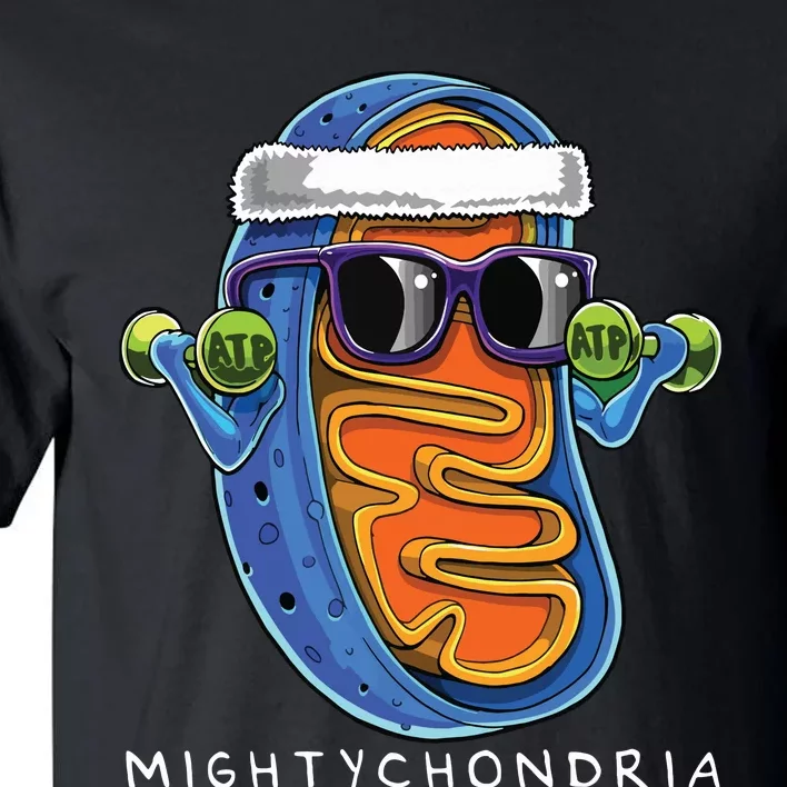 Mightychondria Cellular Biology Science Teacher Funny Gift Tall T-Shirt