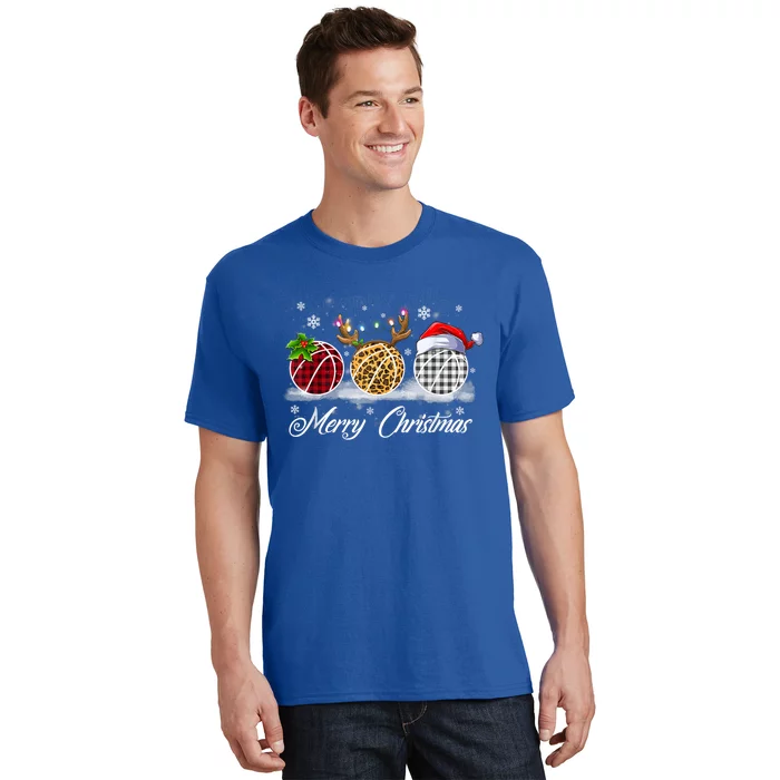 Merry Christmas Basketball Ball Costume Basketball Xmas Gift T-Shirt