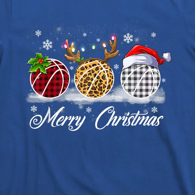 Merry Christmas Basketball Ball Costume Basketball Xmas Gift T-Shirt