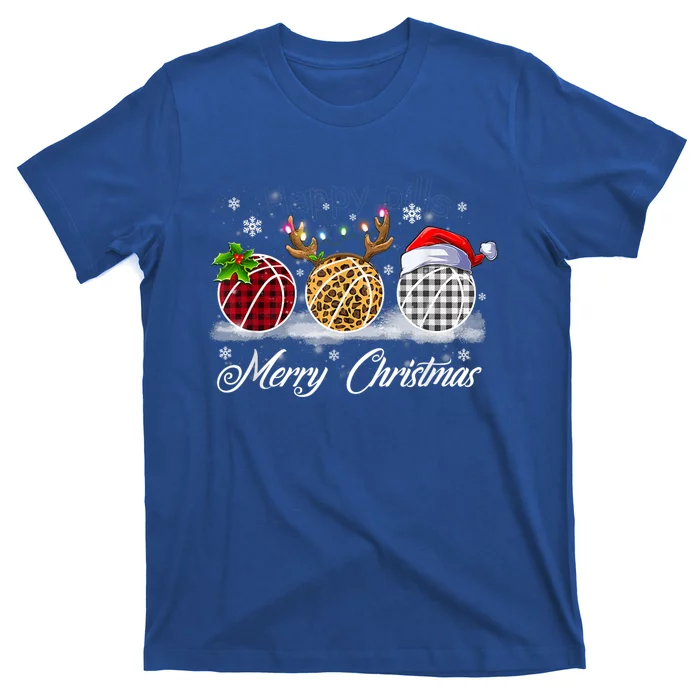 Merry Christmas Basketball Ball Costume Basketball Xmas Gift T-Shirt