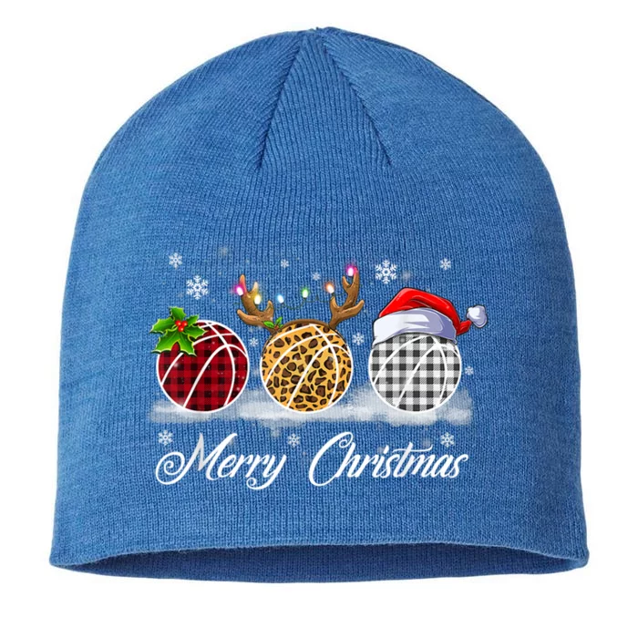 Merry Christmas Basketball Ball Costume Basketball Xmas Gift 8 1/2in Sustainable Knit Beanie