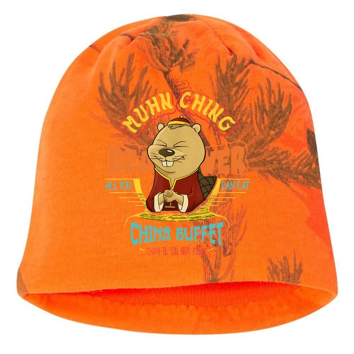 Muhn Ching Beaver All You Can Eat China Buffet Chow Kati - Camo Knit Beanie